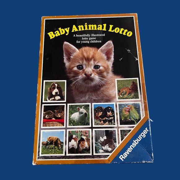 Vintage 1983 Baby Animal Lotto Memory Matching Game Ravensburger - Picture 1 of 3